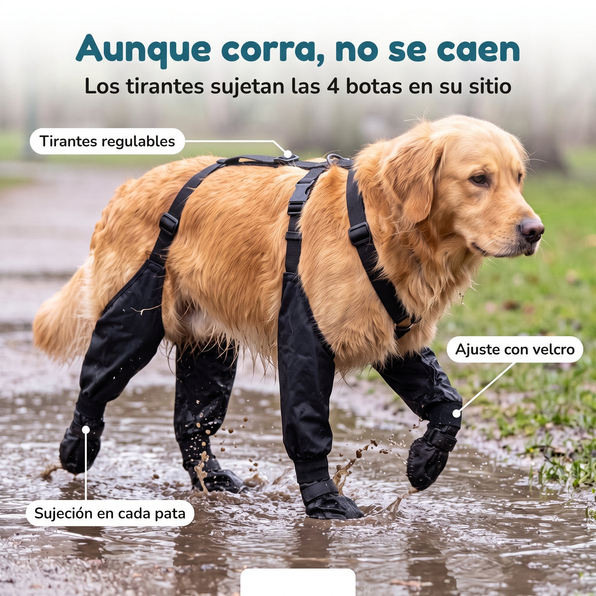 Botas impermeables para perro
